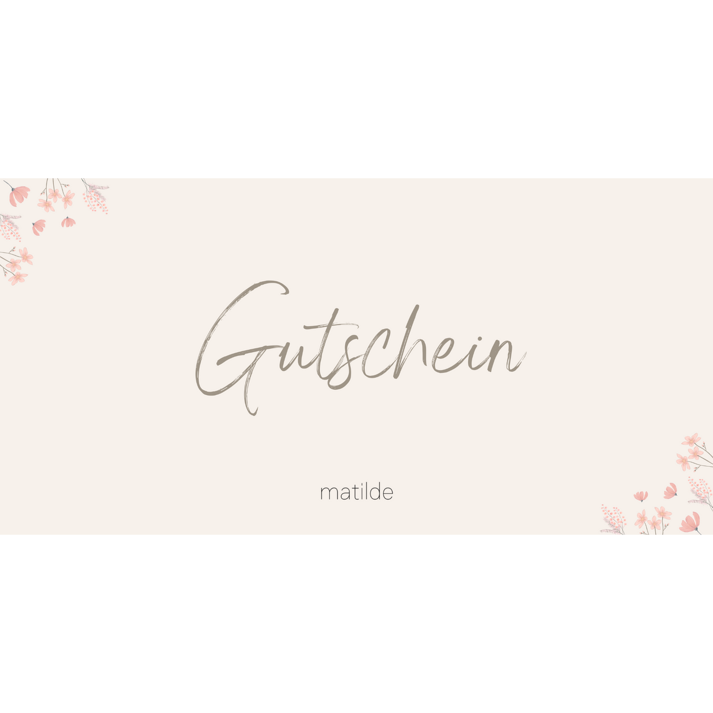 Geschenkgutschein - matilde